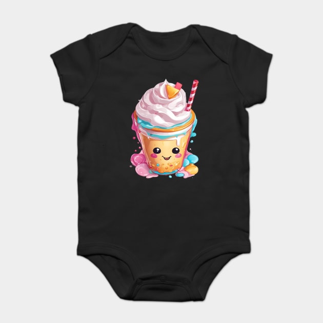 Ice Cream Drink Baby Bodysuit by animegirlnft